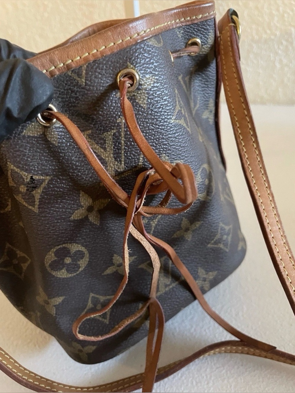 RARE Louis Vuitton Mini Monogram Nano Noé Vintage Bucket Bag. - Picture 8 of 9